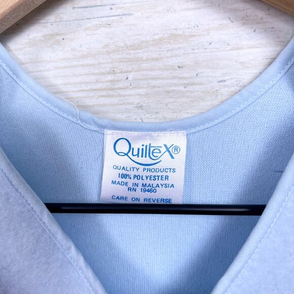 Quiltex Vintage Soft Fleece Wearable Blanket Sleep Sack Blue Bear Balloons Baby - Picture 6 of 6